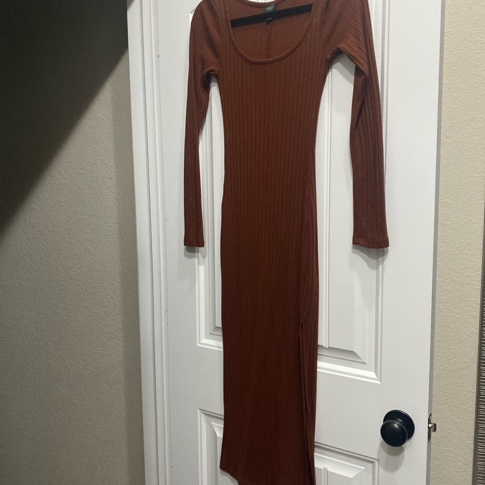 Brown dress womens